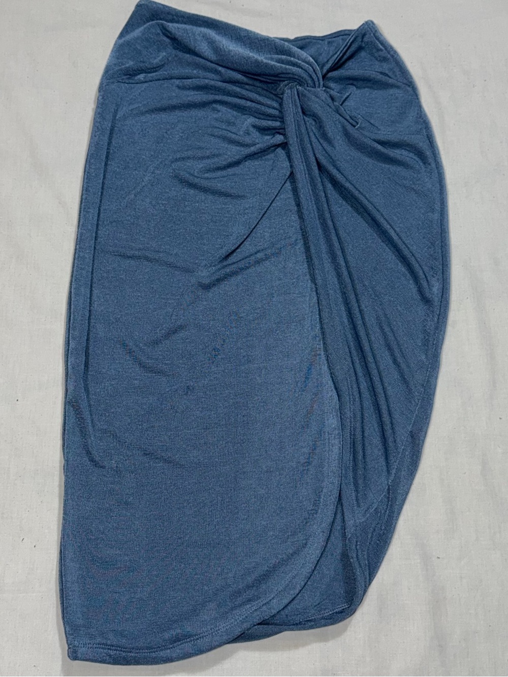 NWT JLUXLABEL Blue Ruched Bodysuit Midi Skirt 2 Piece Set M - Picture 5 of 12